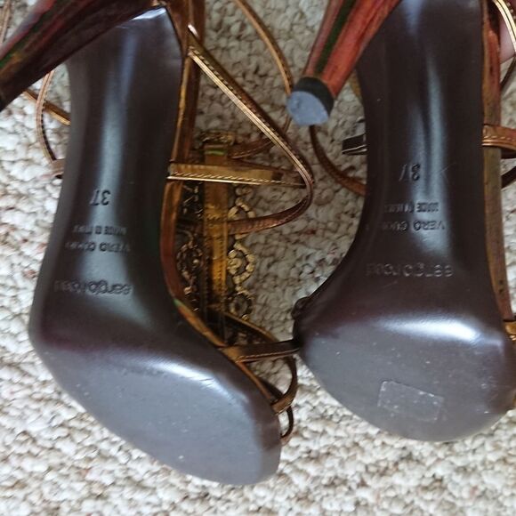 Sergio Rossi pelle Murano Floyd - metallic gold - Picture 8 of 9